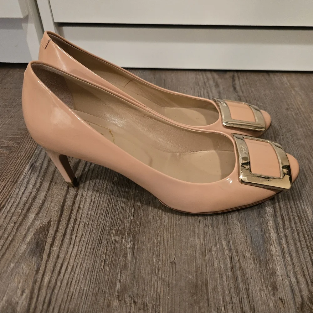 Roger Vivier Pink Nude Pumps Heels Size 36.5 - Picture 5 of 13